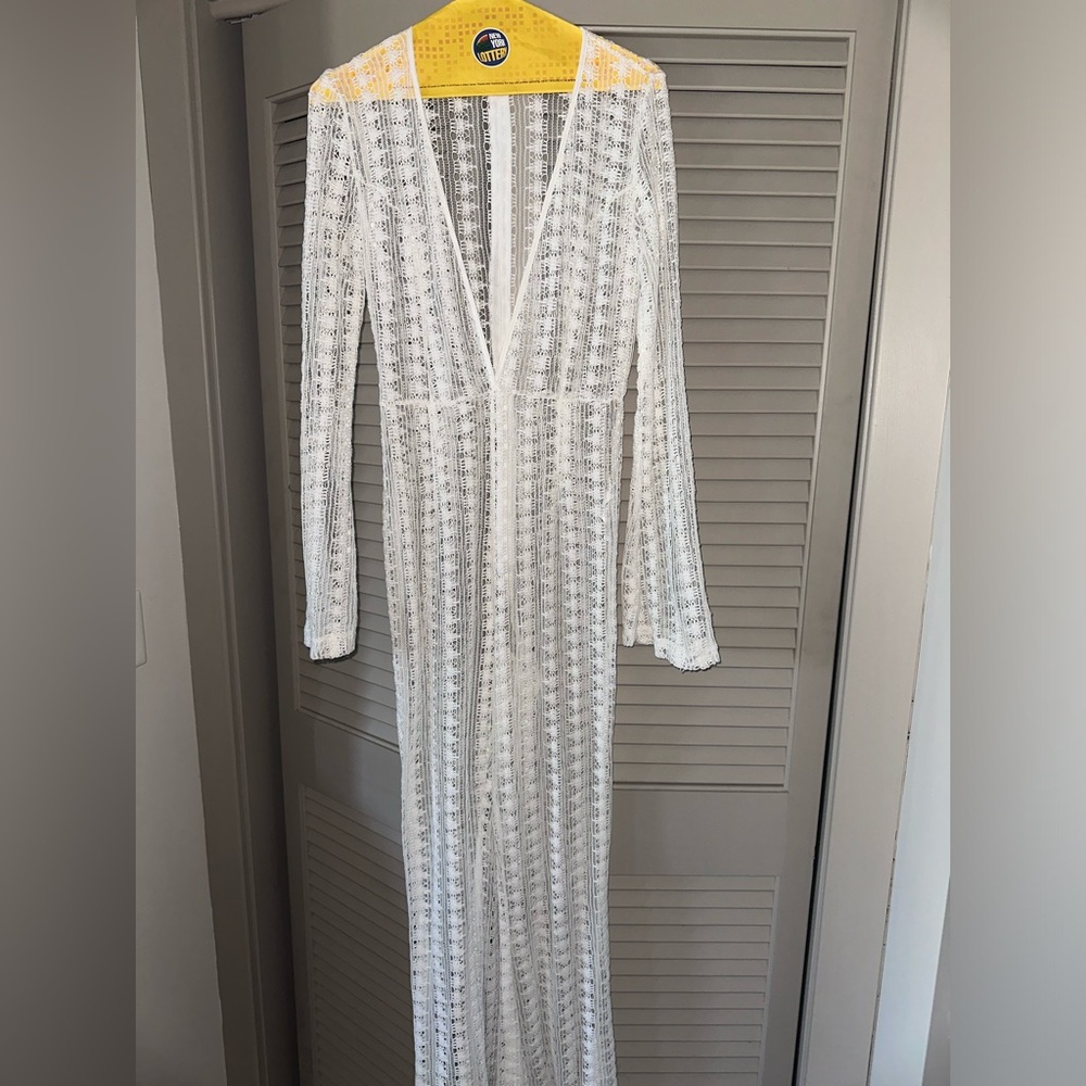 Beach plunge jumpsuit